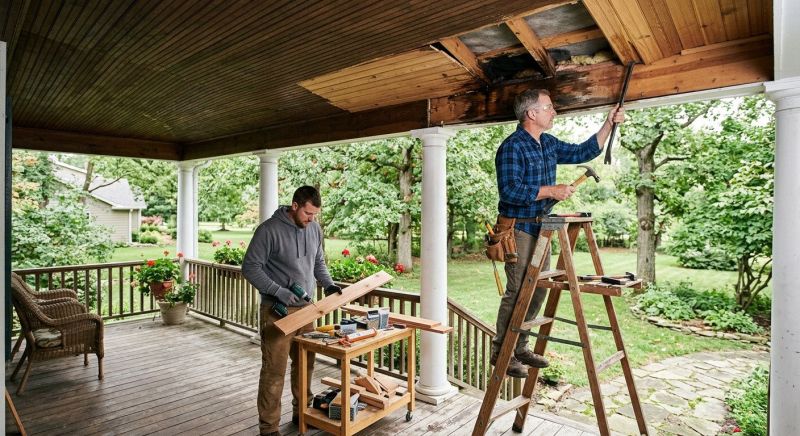 Porch Column Repair Service