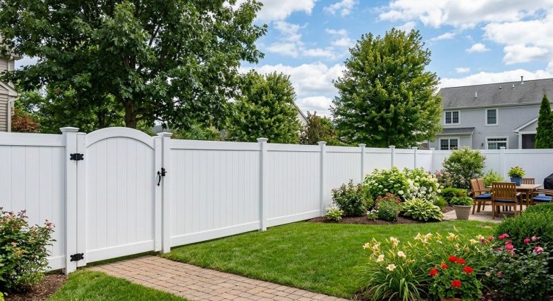 White Pvc Fence Installation in Alpharetta, GA